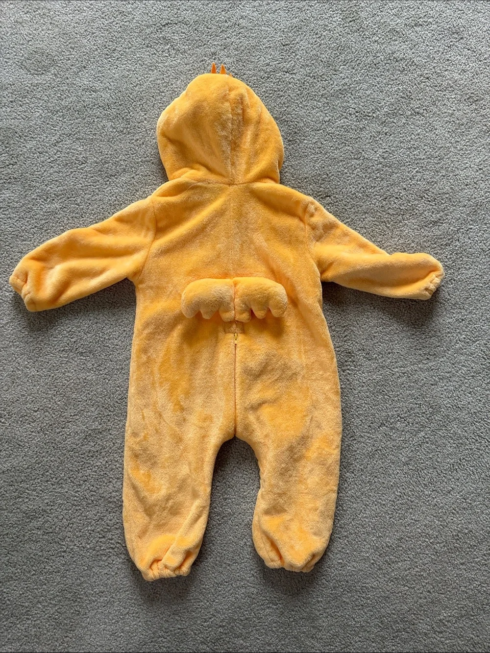 Toddler Costume Yellow Duck Plush One-Piece Hooded Romper